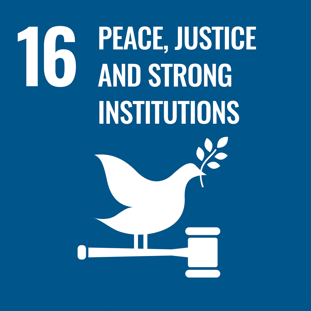 icon  - Peace, justice and strong institutions